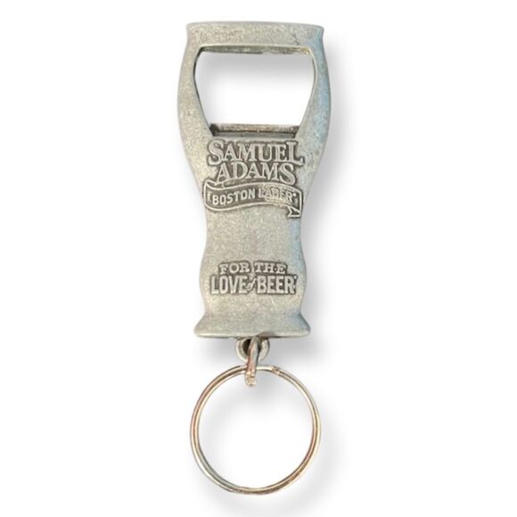 Silver Sam Adams Bottle Opener Keychain - Picture 1 of 2